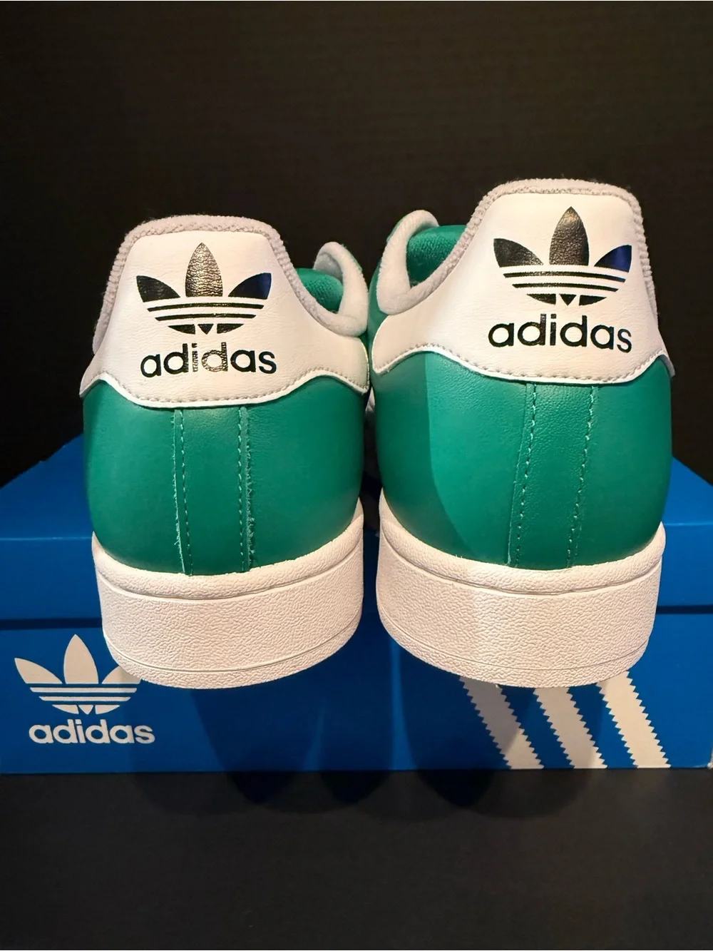 adidas Superstar II Green & White Low-Top Sneakers 9.5M